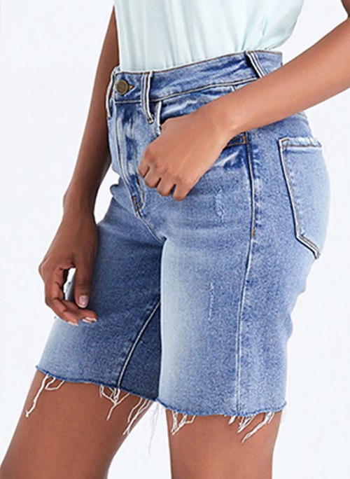 Women's BAYEAS High Rise Denim Shorts