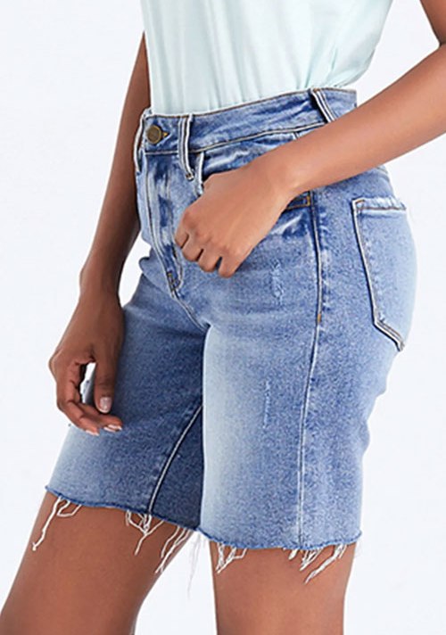 Women's BAYEAS High Rise Denim Shorts