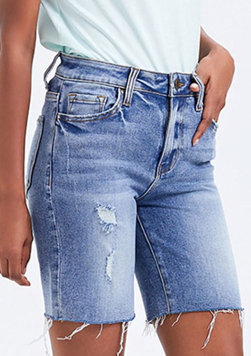 Women's BAYEAS High Rise Denim Shorts