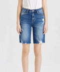 Women's BAYEAS Full Size Super High Rise Denim Bermuda Shorts