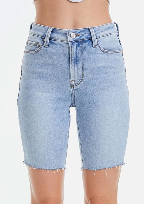 Women's BAYEAS Mid Rise Stretch Denim Shorts