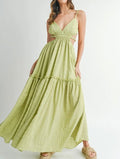 Women's MABLE Cutout Waist Backless Maxi Dress