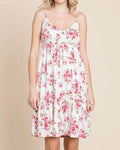 Women's Culture Code Full Size Floral Frill Cami Dress