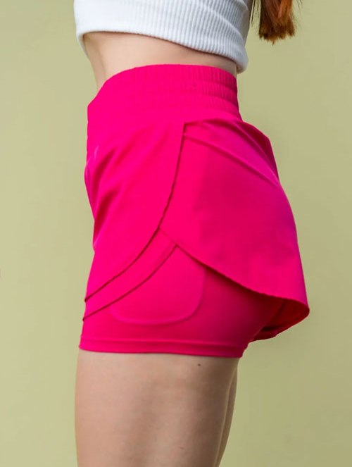 Women's White Birch Full Size High Waisted Knit Shorts
