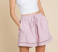 Women's Cotton Bleu by Nu Lab High Waist Drawstring Shorts