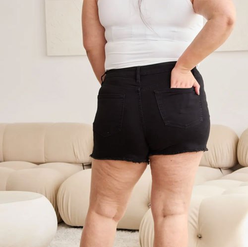 Women's RFM Full Size Tummy Control High Waist Denim Shorts