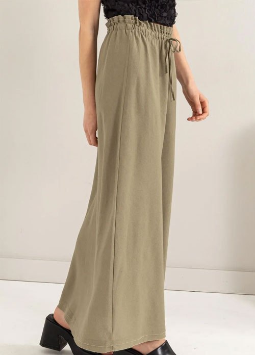 Women's HYFVE Drawstring Washed Linen Maxi Skirt