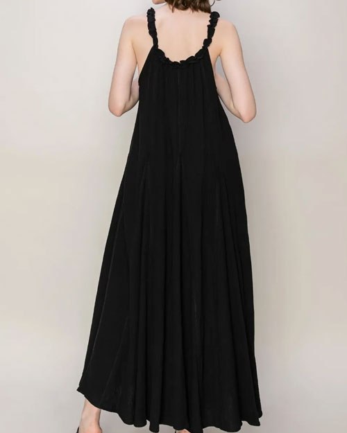 Women's HYFVE Frill Sleeveless A-Line Maxi Dress