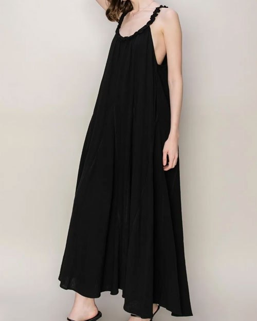 Women's HYFVE Frill Sleeveless A-Line Maxi Dress