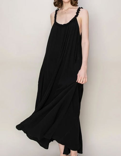 Women's HYFVE Frill Sleeveless A-Line Maxi Dress