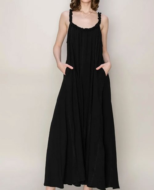 Women's HYFVE Frill Sleeveless A-Line Maxi Dress