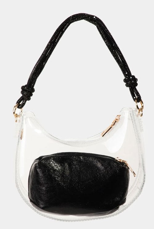 Women's Fame Clear See Through Baguette Bag