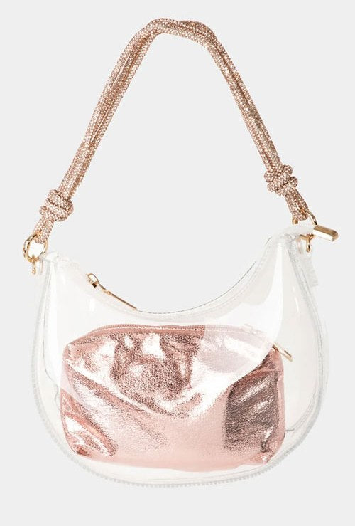 Women's Fame Clear See Through Baguette Bag