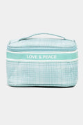 Women's Fame Love & Peace Striped Handle Bag
