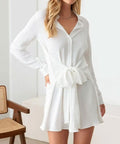 Women's Gilli Tie Waist Long Sleeve Mini Dress