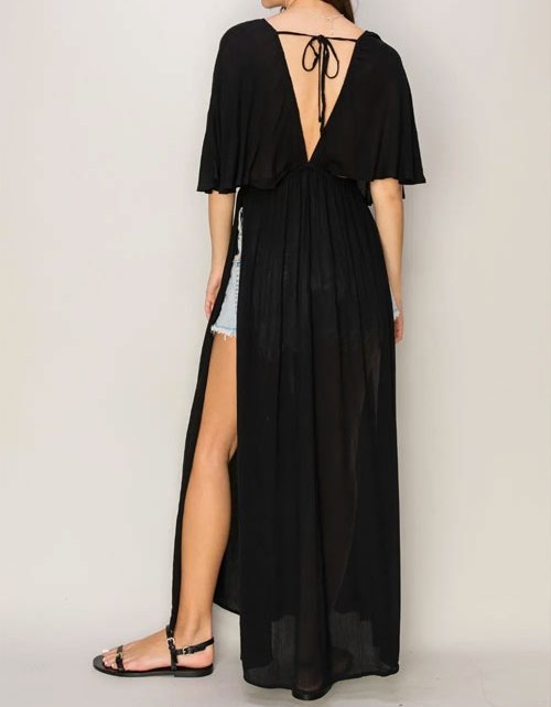 Women's HYFVE Tie Back Maxi Split Cover Up Dress