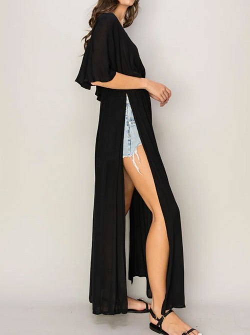Women's HYFVE Tie Back Maxi Split Cover Up Dress