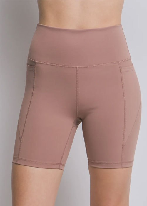 Women's Love Tree High Waist Seam Detail Active Shorts