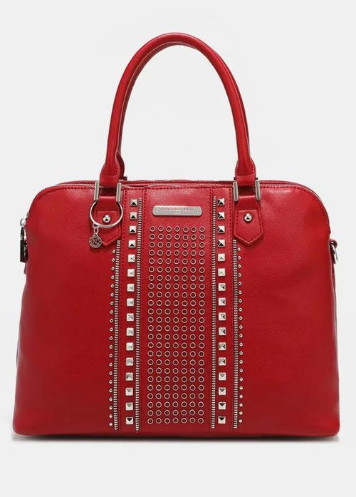 Women's Nicole Lee USA Studded Decor Handbag
