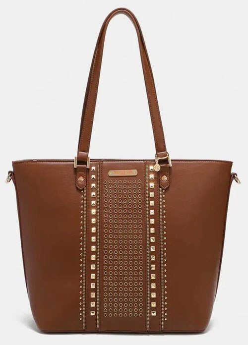 Women's Nicole Lee USA Studded Decor Tote Bag