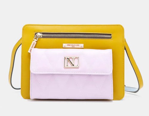 Women's Nicole Lee USA Color Block Crossbody Bag