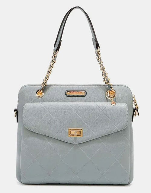 Women's Nicole Lee USA Diamond Quilted Crossbody Bag