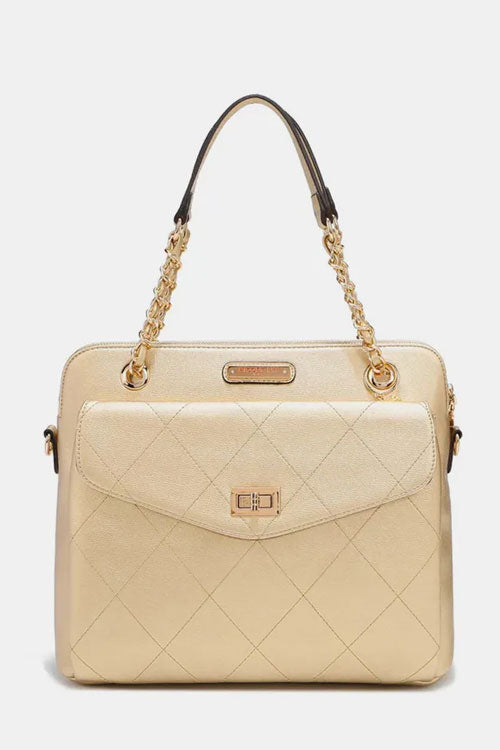 Women's Nicole Lee USA Diamond Quilted Crossbody Bag