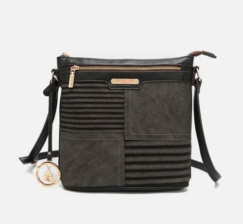 Women's Nicole Lee USA Scallop Stitched Crossbody Bag