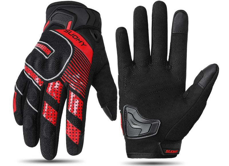Motorcycle Riding Gloves – Shock-Absorbing Rebound Shell | Breathable, Wear-Resistant, Summer Riding Gear for Men & Women