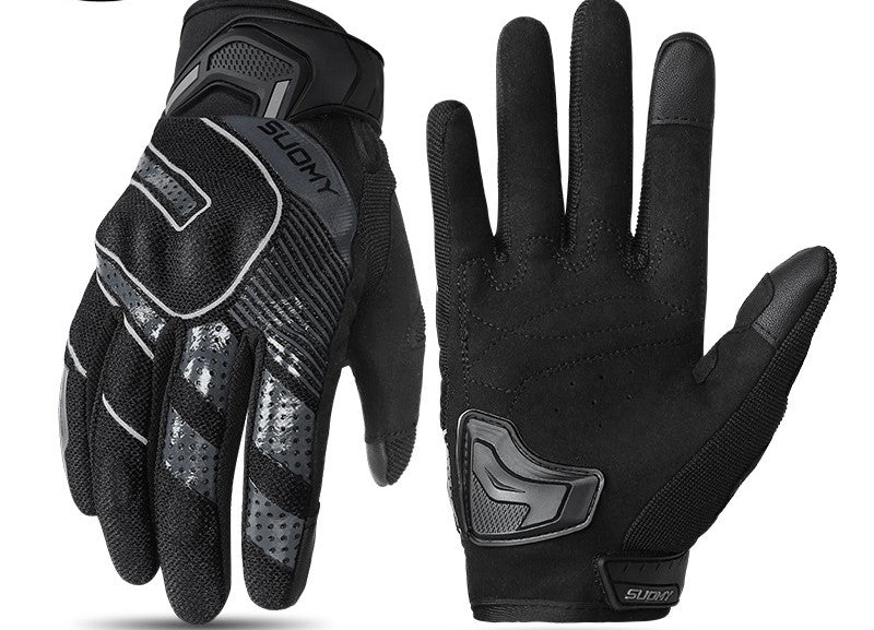 Motorcycle Riding Gloves – Shock-Absorbing Rebound Shell | Breathable, Wear-Resistant, Summer Riding Gear for Men & Women