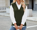 Women's Cross-Border Style Slim Fit V-Neck Knitted Vest Waist Coat