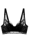 Women Stylish Solid Colored Lace Up Shoulder Strap Convenient Push-Up Bra