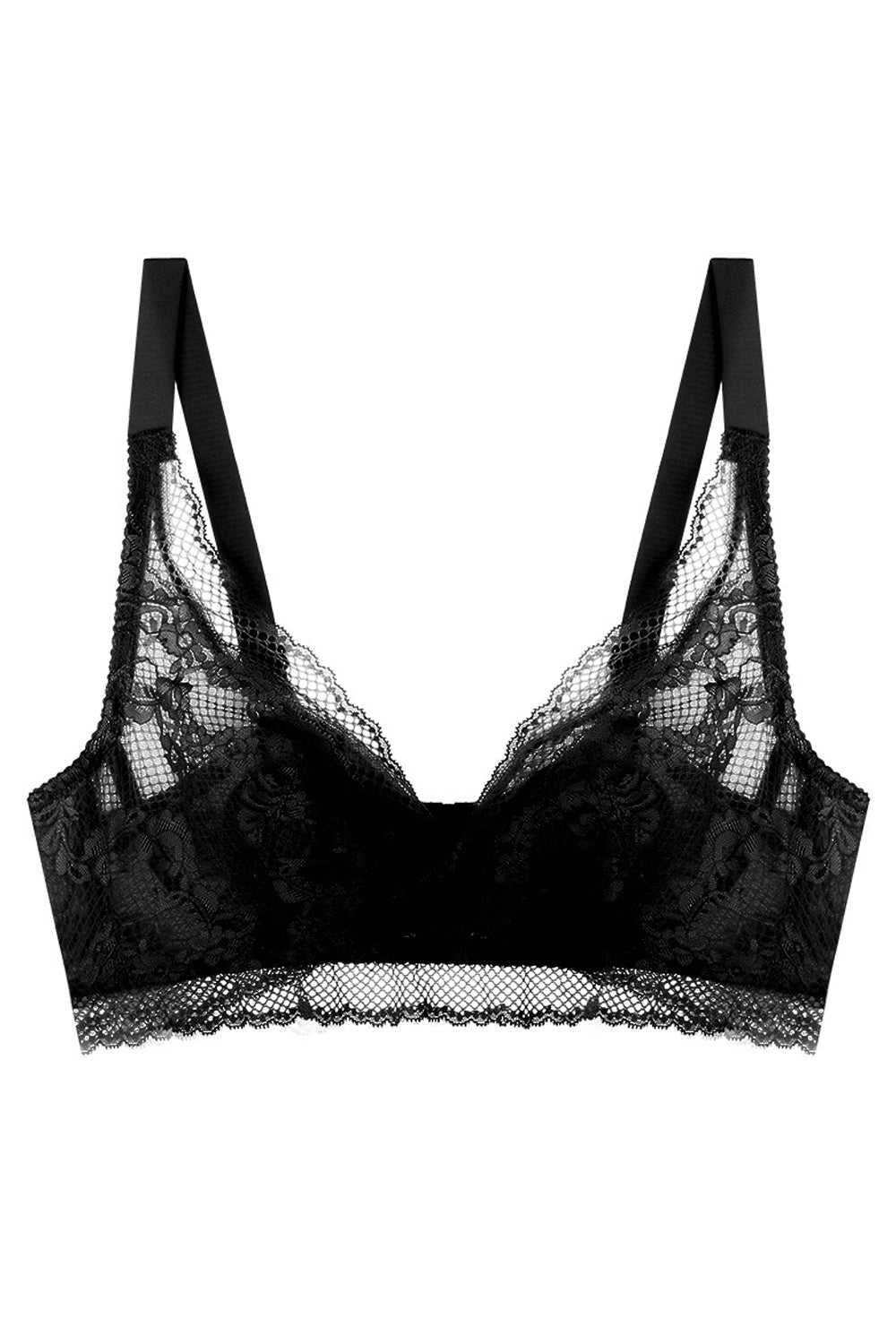 Women Stylish Solid Colored Lace Up Shoulder Strap Convenient Push-Up Bra