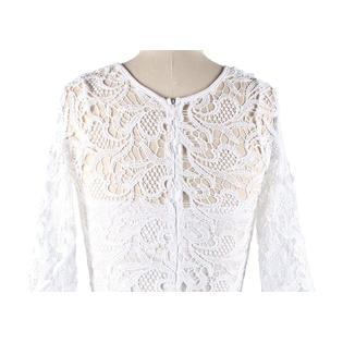 Women Winter Party Dresses Lace Designed Long Chiffon Wedding Dresses Prom Dress White