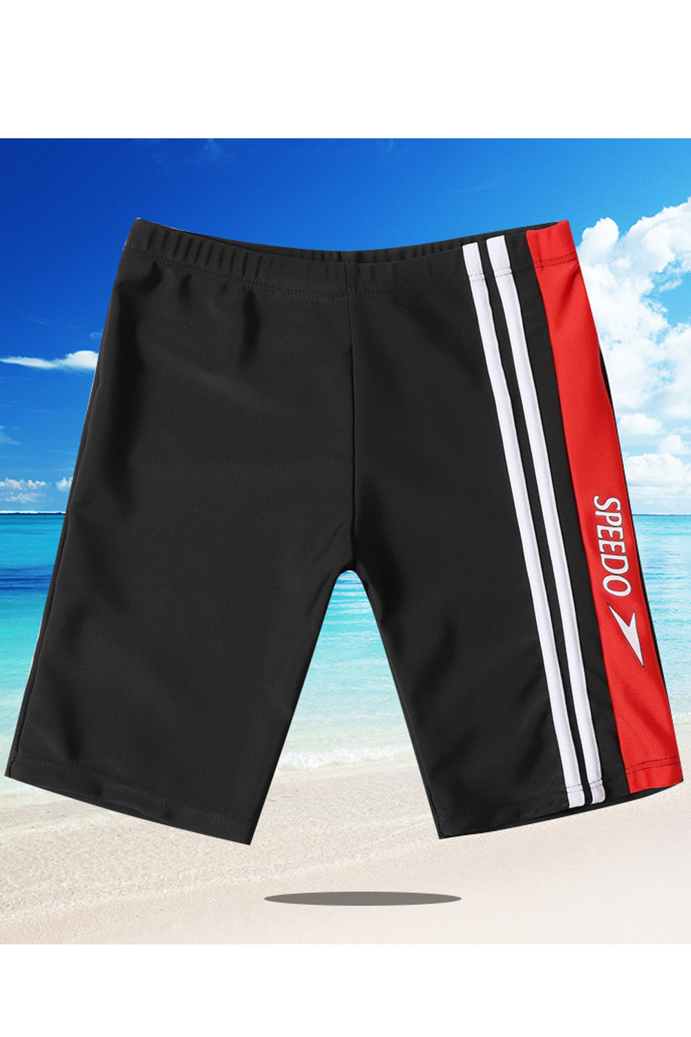 Kids Boys Comfort Side Striped Elastic Waist Swim Short