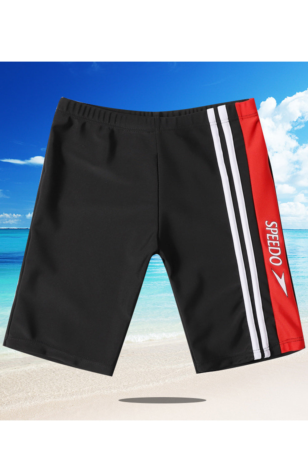 Kids Boys Comfort Side Striped Elastic Waist Swim Short