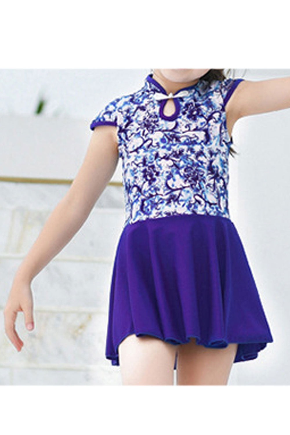 Baby Girls keyhole Floral Printed Seaside Holiday One Piece Swimwear