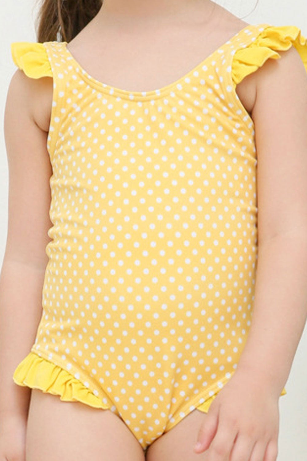 Toddler Girls Polka Dotted One Piece Beautiful Swimwear