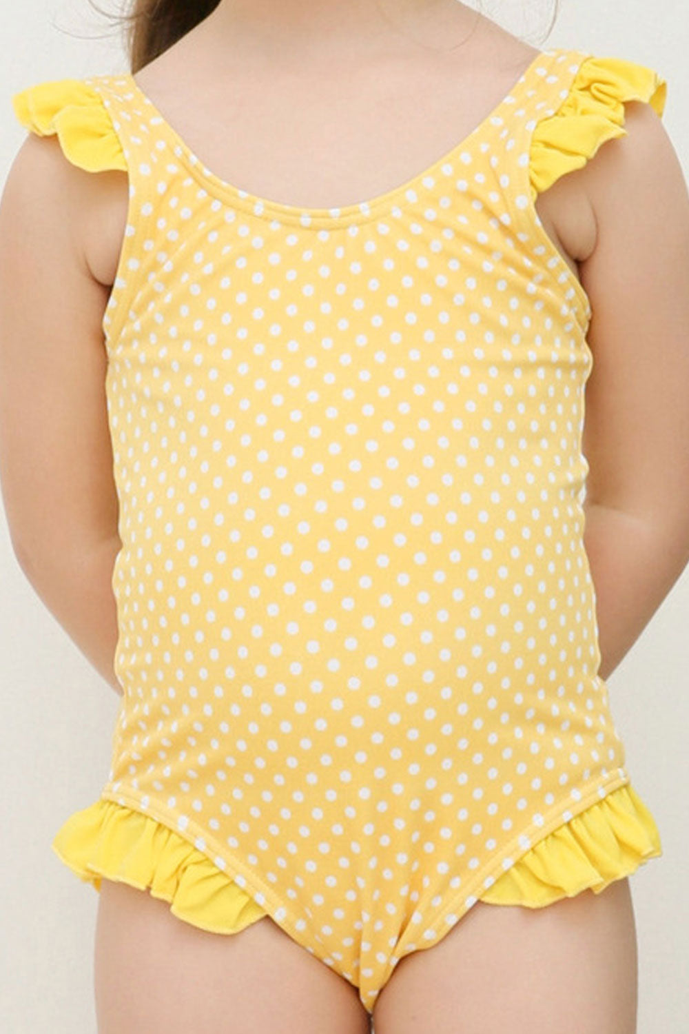 Toddler Girls Polka Dotted One Piece Beautiful Swimwear