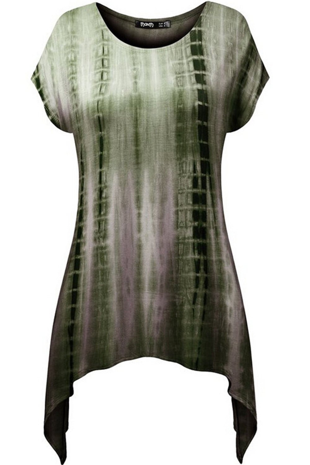 Women Summer Printed V-shaped Top Black