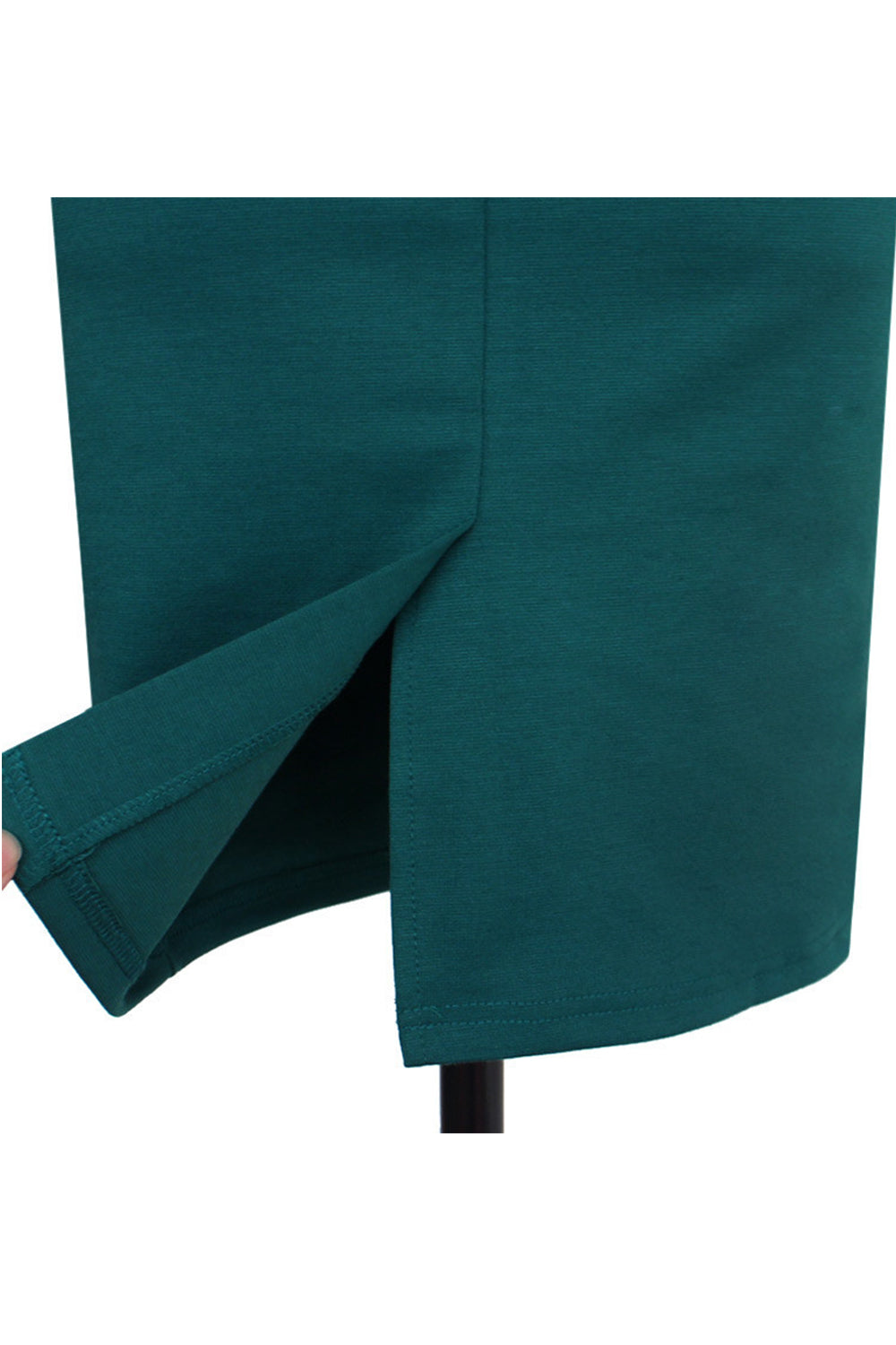 Women Bodycon Long Sleevess Slim Evening Formal Dress Green