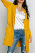 Women Elegant Simple Solid Colored Warm Breathable Cardigan