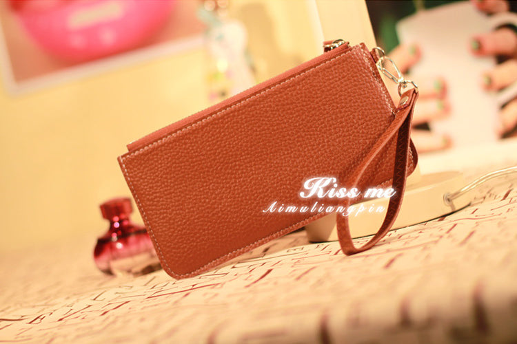 Women's Minimalist Style Wallet Card Pack Brown