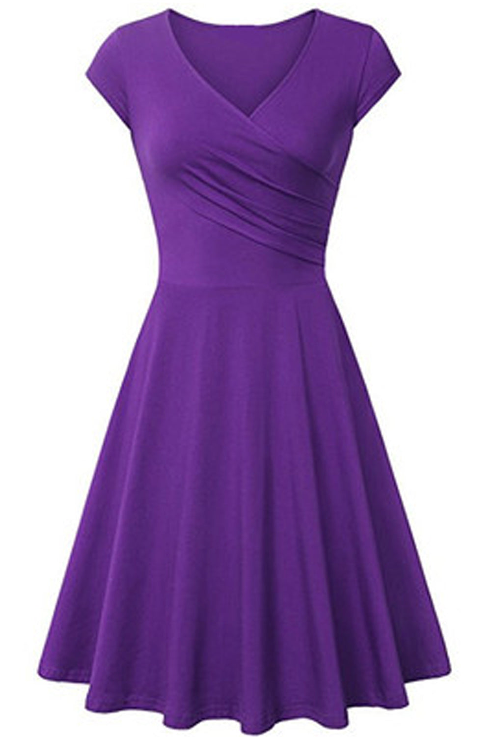Women Cap Sleeve Slim & Stylish Solid Dress