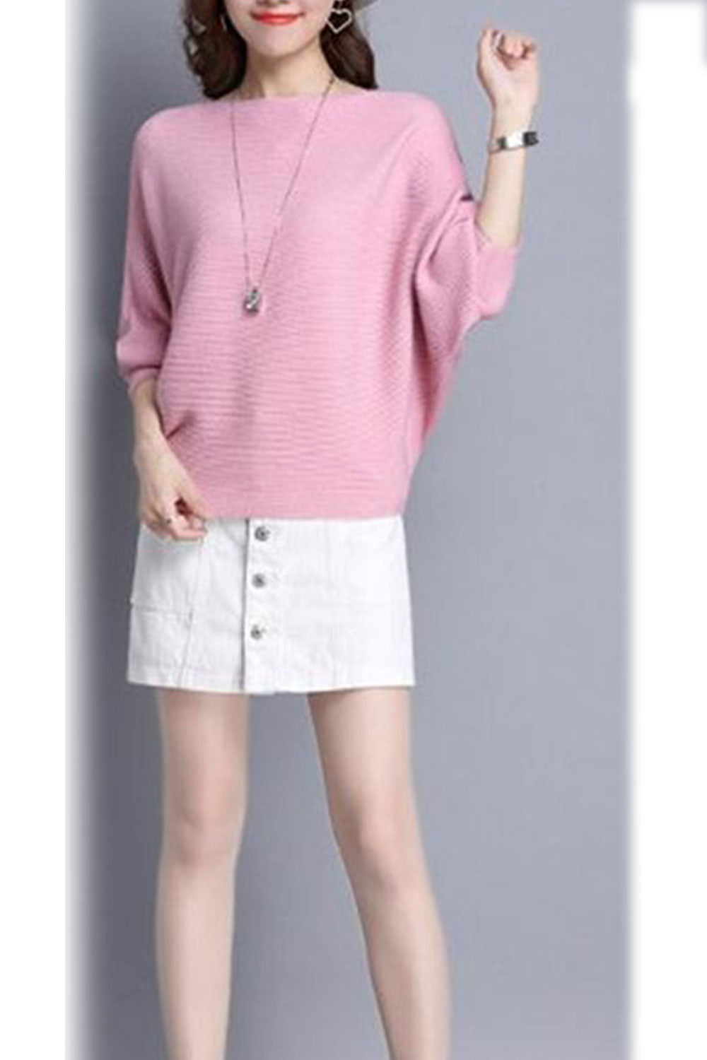 Women Awesome Bat Style Long Sleeve Warm Sweater