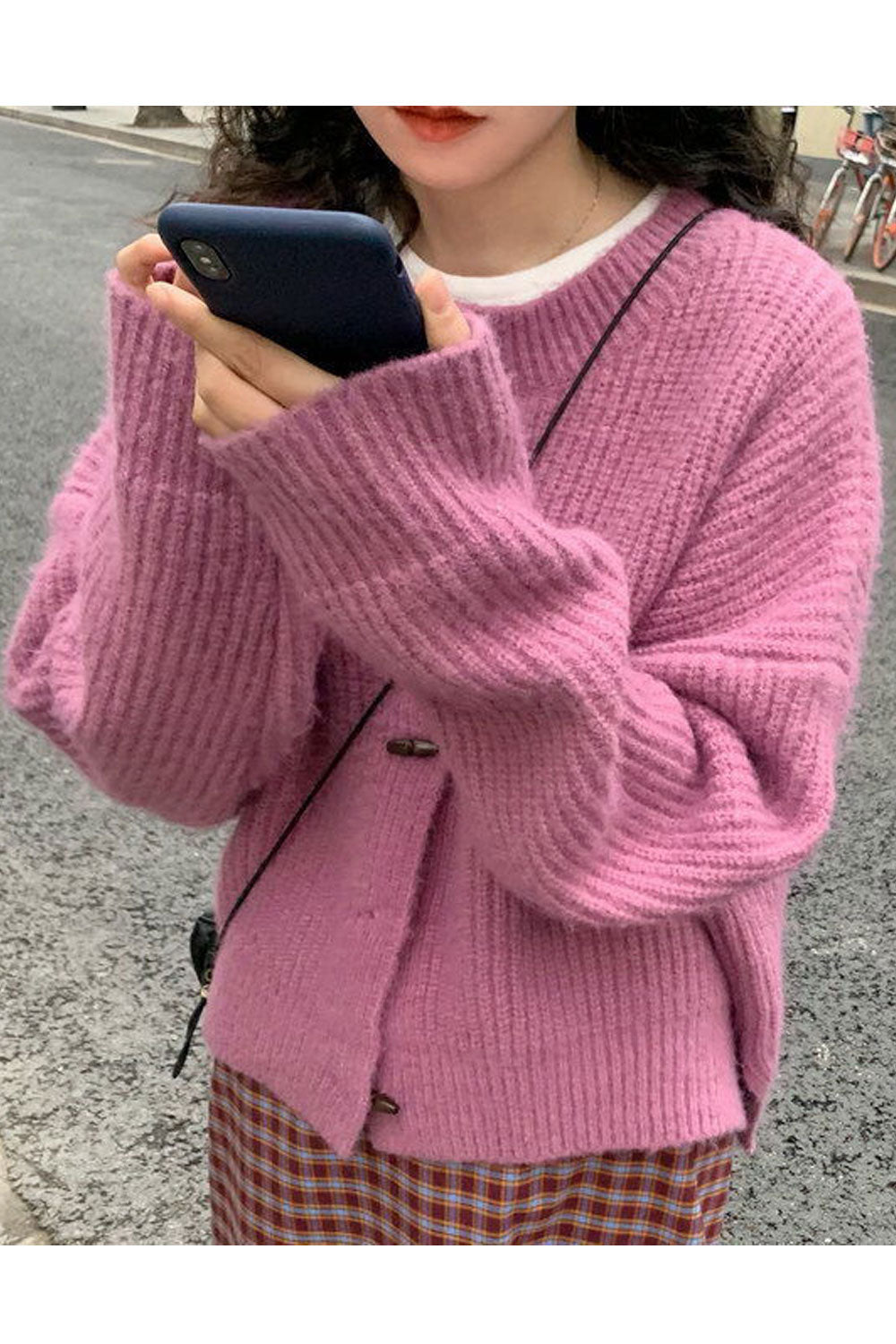 Women Warm Long Sleeve Solid Colored Outer Cardigan