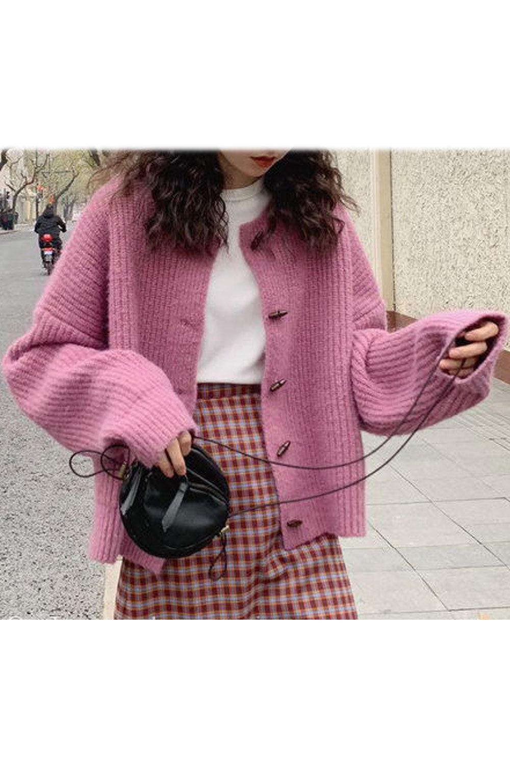 Women Warm Long Sleeve Solid Colored Outer Cardigan