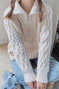 Women Breathable Solid Colored Long Sleeve High Neck Sweater