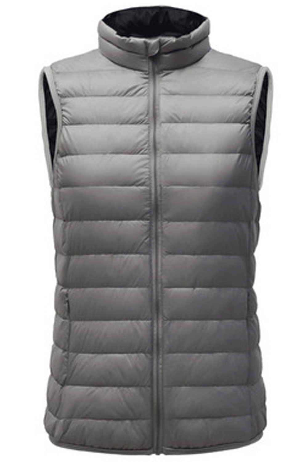 Women Warm Sleeveless Solid Colored Zipper Closure Padded Vest