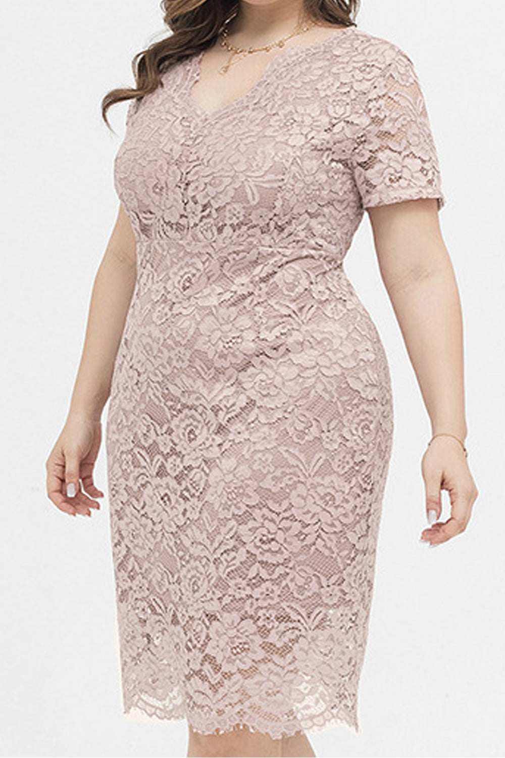 Women Thin Short Sleeve Flower Lace Pretty Summer Cool Dress
